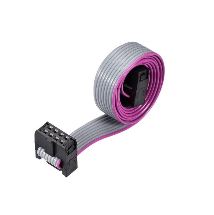 2pcs%2010pin%20Socket%20data%20cable%20wire%20Socket%20IDC%20cable%20FC-10P%20JTAG%2048CM%20AVR%202.54mm%20-%20Image%202