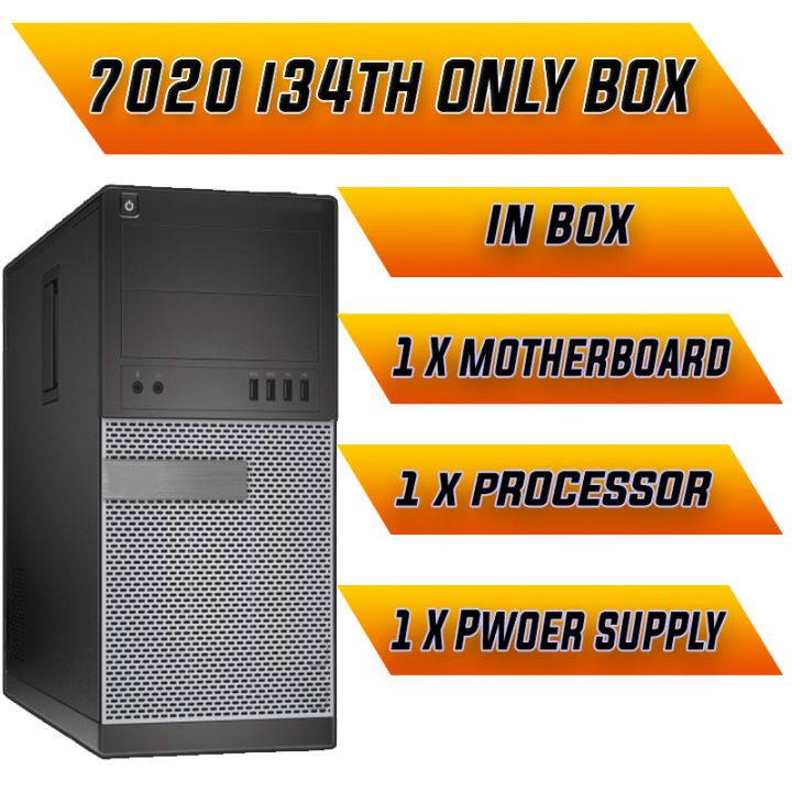 7020 Tower Barebone  with Intel Core i3-4130 3.2GHz processor & Motherboard Only BOX , NO Hard , NO Ram
