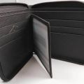 Imperial Leather Men's Zipper Wallet - Genuine Leather, Compact and Secure Design. 