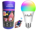 Smart Wifi Led Light Bulb with 16 Million Color changing Capacity Application Controller, Smart Bulb E27 Wifi Lamp 8 Watt Voice Controlled with Google Assistant & Amazon Alexa, Auto On/Off Timer Setting. 