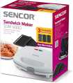 Sencor SSM 9300 White Plastic Sandwich Maker BBQ Waffle Maker 3-in-1, 900W Panini Press Grill and Waffle Iron Set with Removable Non-Stick Plates, Breakfast Sandwich Maker Grill Perfect for Cooking Grilled Cheese, Tuna Melts, Burgers, Steaks and Snacks, |. 