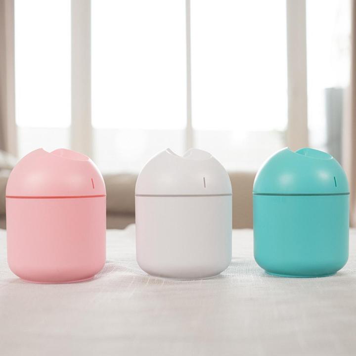 Electric Humidifier 250ml Mini Ultrasonic Air Purifier LED Lamp USB Diffuser