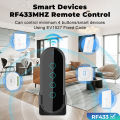 ROVF Smart Home New 433mhz 4 Key Ev1527 Coding Key Remote Control Switch Rf Wireless Remote Control. 