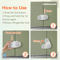 Baby Safety Refrigerator Lock for 2 Door Fridge and Cabinets | Baby Safety Lock for French Fridge - KiddieGuard. 