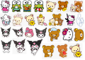 25/50pcs Sanriro sticker pack hello kitty kuromi my melody aesthetic cute coquette journals guitar skateboard etc. 