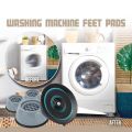 4Pcs Universal size Washing Machine Floor Mat Elasticity Earth Protectors-Furniture Anti Vibration Rubber Feet Pads- Non Slip, Shock Proof And Anti Shake Foot Pad. 