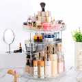 Original Good Quality 360 Degree Rotating Makeup Storage Rack Height Adjustable Cosmetics Organizer Assembly Skin Care Holder Bathroom Display Case. 
