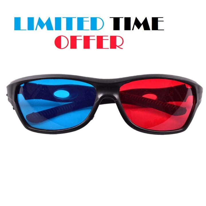 3d Glasses Red Blue Cyan 3d Anaglyph Glasses for Mobile Laptop TV etc