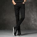 Mens Straight Black Jeans For Men. 