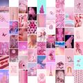 Pink /neon pink/dark-light pink/ aesthetic photo cards - pack of 30 - wall decor-Room decor -picture printing -aesthetic printing of your choice -best quality - send your choice in given chat and get your printing.. 