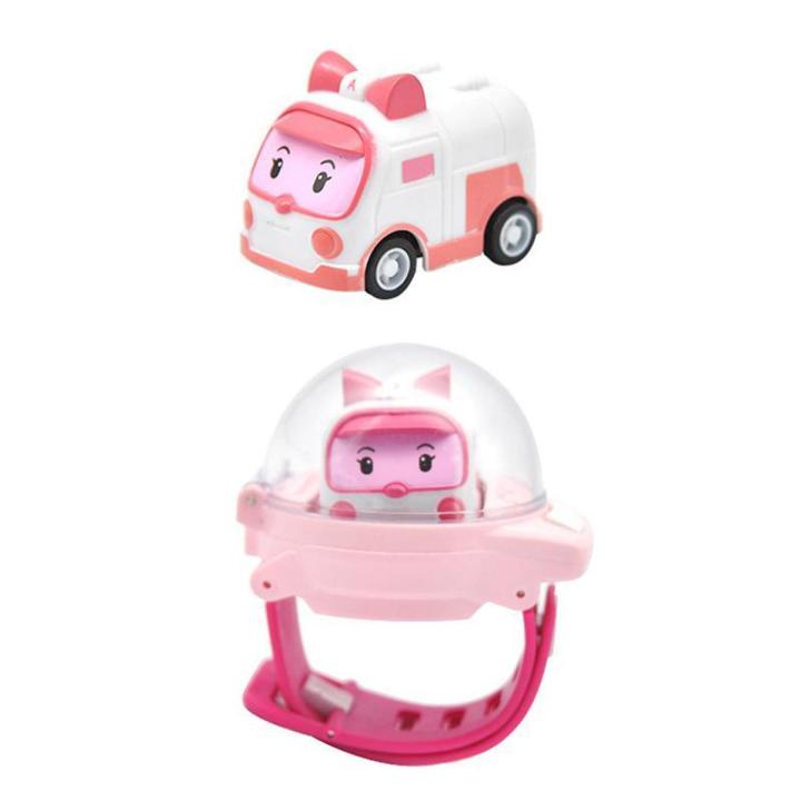Wrist Watch Remote Control Car Toy USB Mini Cartoon Racing Car Toys Gift for Children
