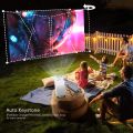 P4 TYPE C 400ANSI Mini Projector WIFI6 BT5.2 Native 720P support 4K Portable Movie Video Projector w/ 270° Rotatable Auto Keystone. 