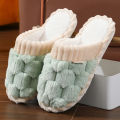 New Thick Bottom for Couples Autumn and Winter Indoor Home Furnishings Plush Cotton Slippers. 