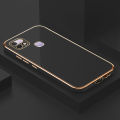 ZeroQiQi for Infinix Hot 10I Smart 5 Pro Back Cover Luxury 6D Plating Case Side Pattern Soft Silicone Square Phone Cases + Free Lanyard. 