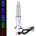 3D Rocket Multi Color Changing Lava Lamp RGB LED Glitter Party Mood Night Light Christmas Gift Bedside Night lamp. 