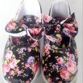 black flower pumps baby girl shoes. 