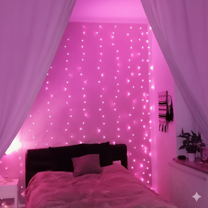High Quality Fairy Lights Pink For Room Decoration / Birthday decoration items / outdoor lights / Mirror / garden decoration / lawn lights / Function / Wall / Curtain / Party / string lights / Non LED