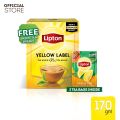 FREE 3 GREEN TEA BAGS – LIPTON 170G BLACK TEA. 