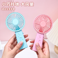 USB Handheld Mini Fan Foldable Portable Neck Hanging Fans 5 Speed Rechargeable Fan with Phone Stand and Display Screen. 