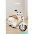 1/10 Alloy Mini Retro Diecast Model Classic Street Motorcycle Toy With Sound And Lights. 