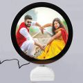 Magic mirror photo frame with (Photo print) , 3 In 1 Magic Mirror Photo Frame LED Light + PhotoFrame + Mirror Imported Quality. 
