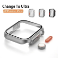 Watch Series 8 Ultra Converter Case Protector for Applee Watch Series 1/2/3/4/5/6/7/8 - Fits 45MM, 44MM, and 41MM Apple Watches Watch Converter Case Apple Watch Conversion Case Universal Watch Case Adapter Watch Size Converter Multifunctional Watch Case. 