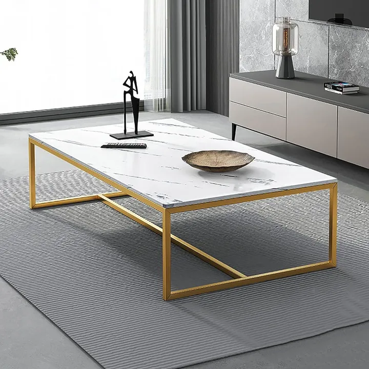 Coffee%20Table%20Open%20Rectangular%20Table%20Marble%20Effect%20Coffee%20Table%20With%20Metal%20Frame,%20Middle%20Table%20For%20Living%20Room%20Or%20Reception%20Room%20-%20Image%202