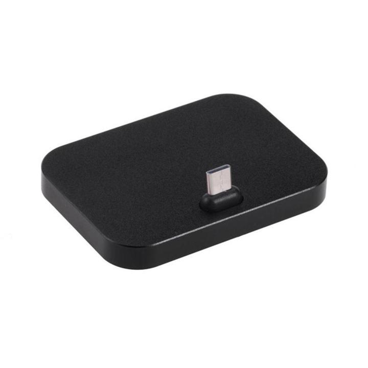 Mobile Phone Desktop Type-C Charger Stand Holder Cellphone Usb-C Charging Docking Station Black