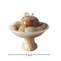 Home decorating item, Bowl dish with Apple and tumbled stone, onyx marble dish , drawing room decoration,Bowl , Marble utensil. 