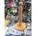 Wooden Tissue Roll Holder/Tissue Holder Table Decoration Roll Stand Wooden Kitchen Roll Holder Free Standing Paper Towel Holder Creative Tissue Holder For Bathroom And Kitchen Brown. 