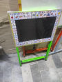 2 in 1 White Board -  White and Black Board -  Double Sided Erase Boards - black & white board with stand for Kids Girls and Boys. 