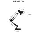 Adjustable Arms Study Lamp with Free Bulb &  Free Delivery / Black colour Desk Lamp with E-27 Holder 360 Rotaion. 