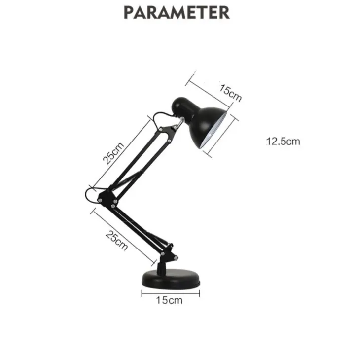 Adjustable%20Arms%20Study%20Lamp%20with%20Free%20Bulb%20&%20%20Free%20Delivery%20/%20Black%20colour%20Desk%20Lamp%20with%20E-27%20Holder%20360%20Rotaion%20-%20Image%207