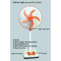 Rechargeable Pedestal Fan Sizes 18 inches  Fan AC/DC and solar operated / without light( when electricity not available) Run 3 hrs. / Energy Saving. 