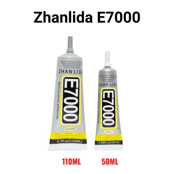 【FUN LIVE】 50ML 110ML Zhanlida E7000 Clear Contact Adhesive Fabric DIY Diamond Jewelry Glue With Precision Applicator Tip