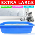 PawComfort EXTRA-LARGE Litter Tray for Cats & Dogs - Blue. 