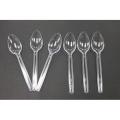 Disposable Spoons Transparent Plastic Spoons - Pack of 100. 