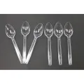 Disposable Spoons Transparent Plastic Spoons - Pack of 100. 