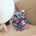 Modern Owls Figurine Home Collectibles Craft DIY Hand Carved Owl Statues for Bedroom Living Room Tabletop Decor. 