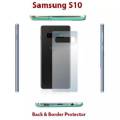 Samsung S10 Plus Back Protector With Border Coverage For S10 Plus - Soft. 