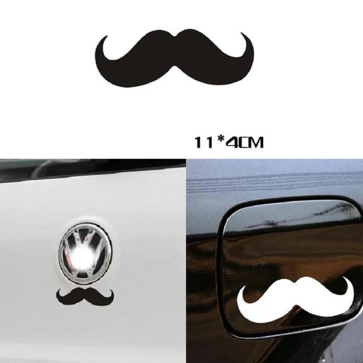 1Pc 4x11CM Mustache Car Stickers car styling vinyl decal sticker for Cars Acessories decoration LAPTOP MOBILE COMPUTER STICKER