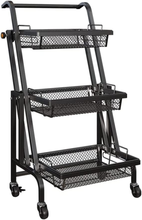 Convertable Top Rack Multi-Purpose Convertible Trolley Rack / 3 Tier Storage Rack For ...