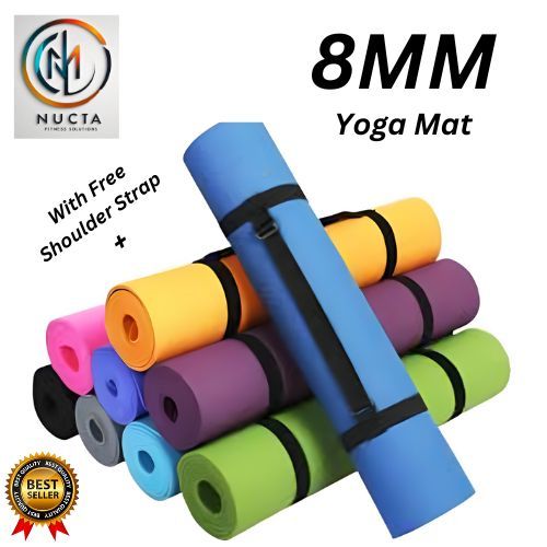 Yoga mat 8mm for yoga exercise And Best Anti Slip Premium Yoga mats Eco-friendly for women and men  (24x72 inches*8mm).