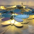 Butterfly Shaped Metal Light Creative Pink Blue Butterfly Design Lovely Warm Light Fairy Light For Butterfly Theme Decoration. 