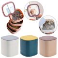 SP Dealz  Plastic Rotating Jewelry Organizer Box With Mirror Lid 4 Layer Creative Jewelry Storage Box For Earrings Ring Bracelet Lipstick (Abs, Multicolor, 11.2 X 11.2 X 12.2 Cm). 