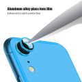 Camera Lens Protector for iPhone XR, Premium HD Tempered Glass Metal Lens Screen Cover Ring. 