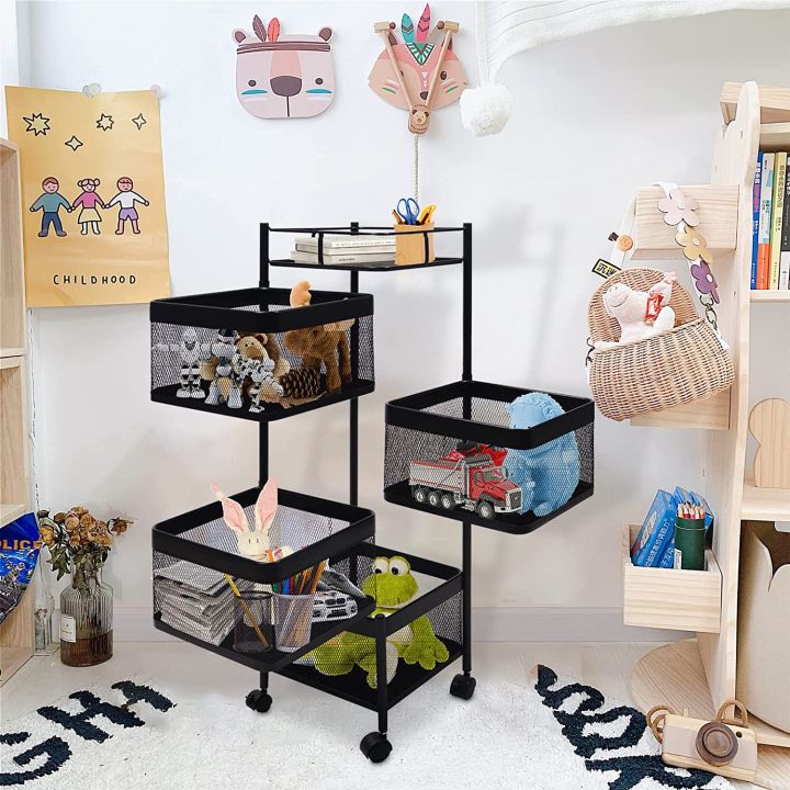 Four%20layer%20360%C2%B0%20Kitchen%20Rack%20Storage%20Multi-Layer%20Movable%20Floor%20Turntable%20Trolley%20for%20Vegetable%20Fruit%20-%20Image%202