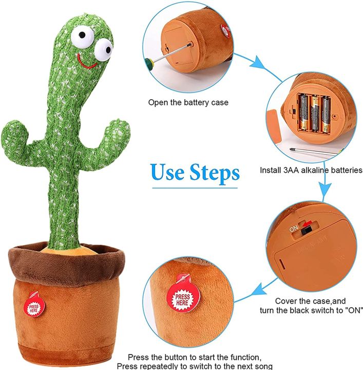 Rechargable%20/Cell%20Operated%20Dancing%20Cactus%20Toy%20with%20Recording%20Lighting%20Repeats%20What%20You%20Say%20Singing%20Cactus%20Plush%20Toy%20-%20Image%203