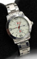 Positif Men's Casual Round Watch | Quartz Round Dial with date fashion watch| Back Water Resistance | Chain Wrist Watch Gents Formal Watch​. 