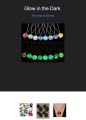 Glow in the Dark Moon Pendant Necklace. 